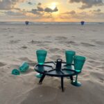 Borrelplank voor op het strand